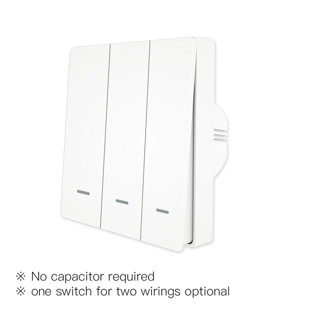 with/without Smart ZigBee 2/3 Light Life with Alexa Google Switch Neutral Way Wire Needed Tuya Smart Works 2mqtt Capacitor No