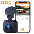 Dash Camera for Control with Front Super Camera Voice Vision, Car WiFi Cam 4K Night Built-in Car