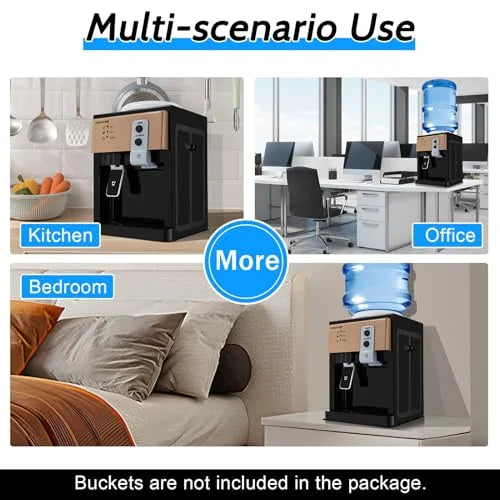 Home Cold Dispenser 5/3 Moisture Hot Countertop for 110V and Office Cooler Use Gallon Dispenser Moisture