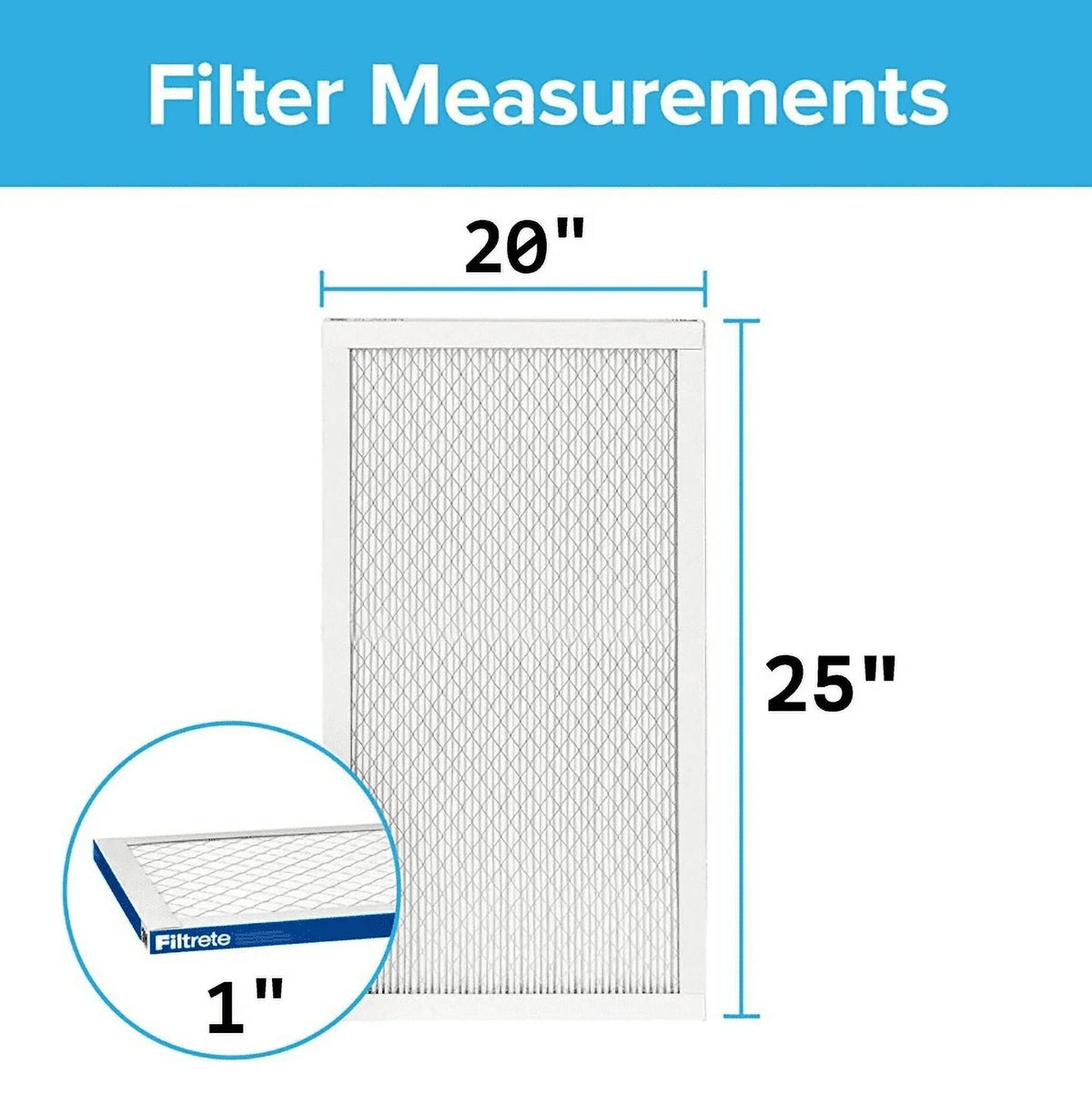 & Allergen Premium - (20x25x1) * Home 3M 2200 Series Air Pollutants Filters Filters Filtrete 3 -