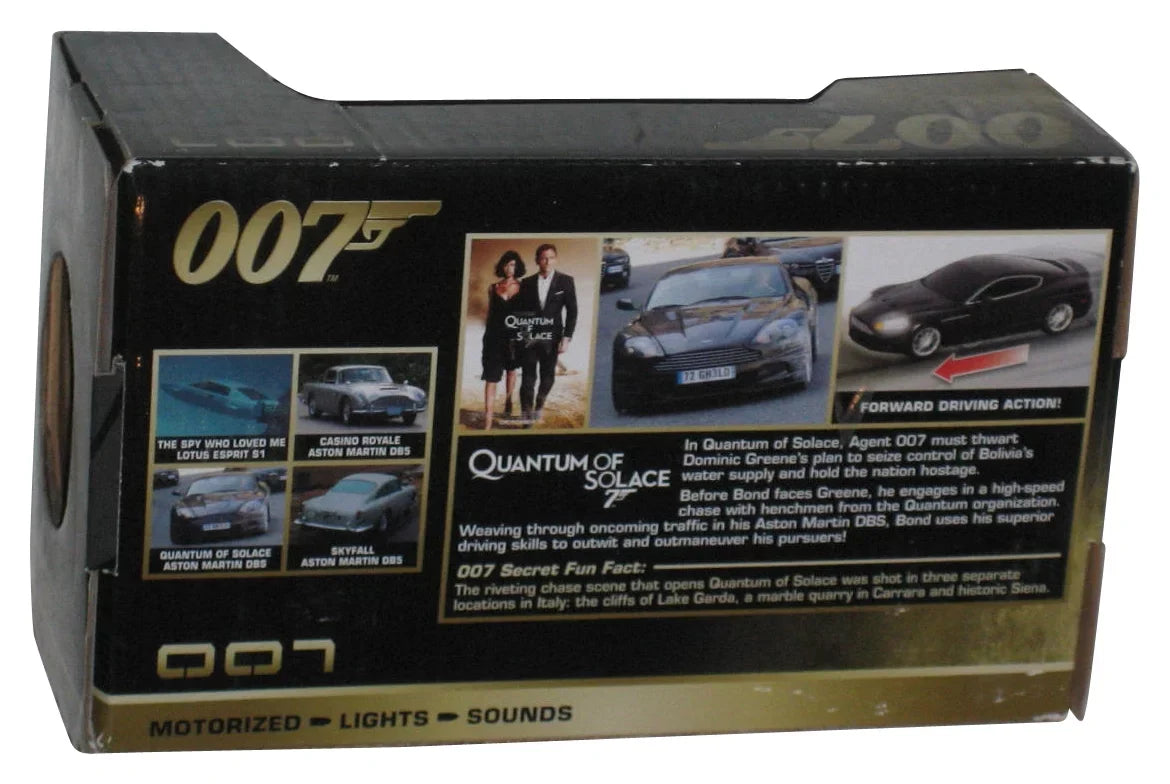 Motorized Car 007 & Aston Sounds State (Quantum Bond James Martin Lights of (1990) Toy Black - Solace)