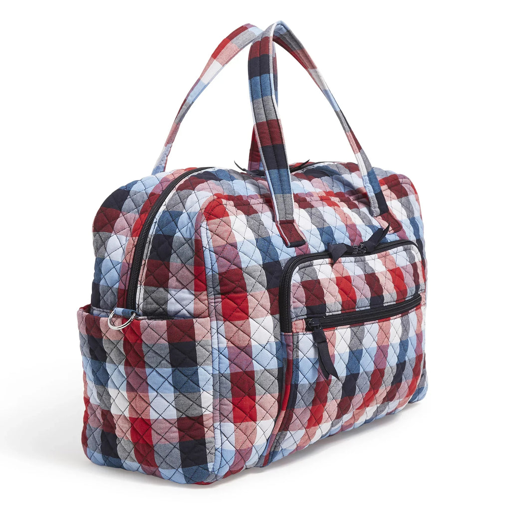 Weekender Cotton Plaid Women's Bradley Travel Patriotic Vera Recycled Bag