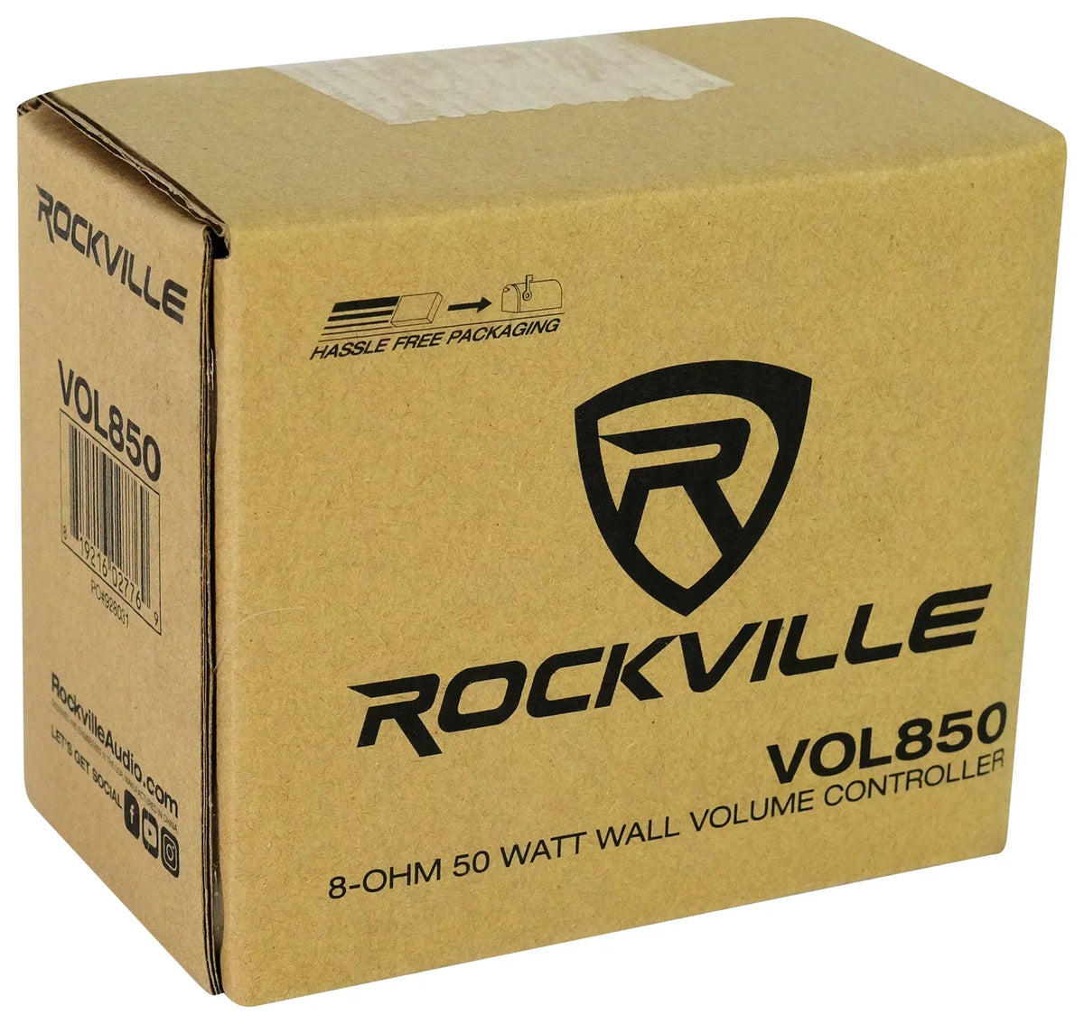 Speakers+Wall Ceiling Stereo+8 4-Room Controls Rockville Home White 8" Kit Audio