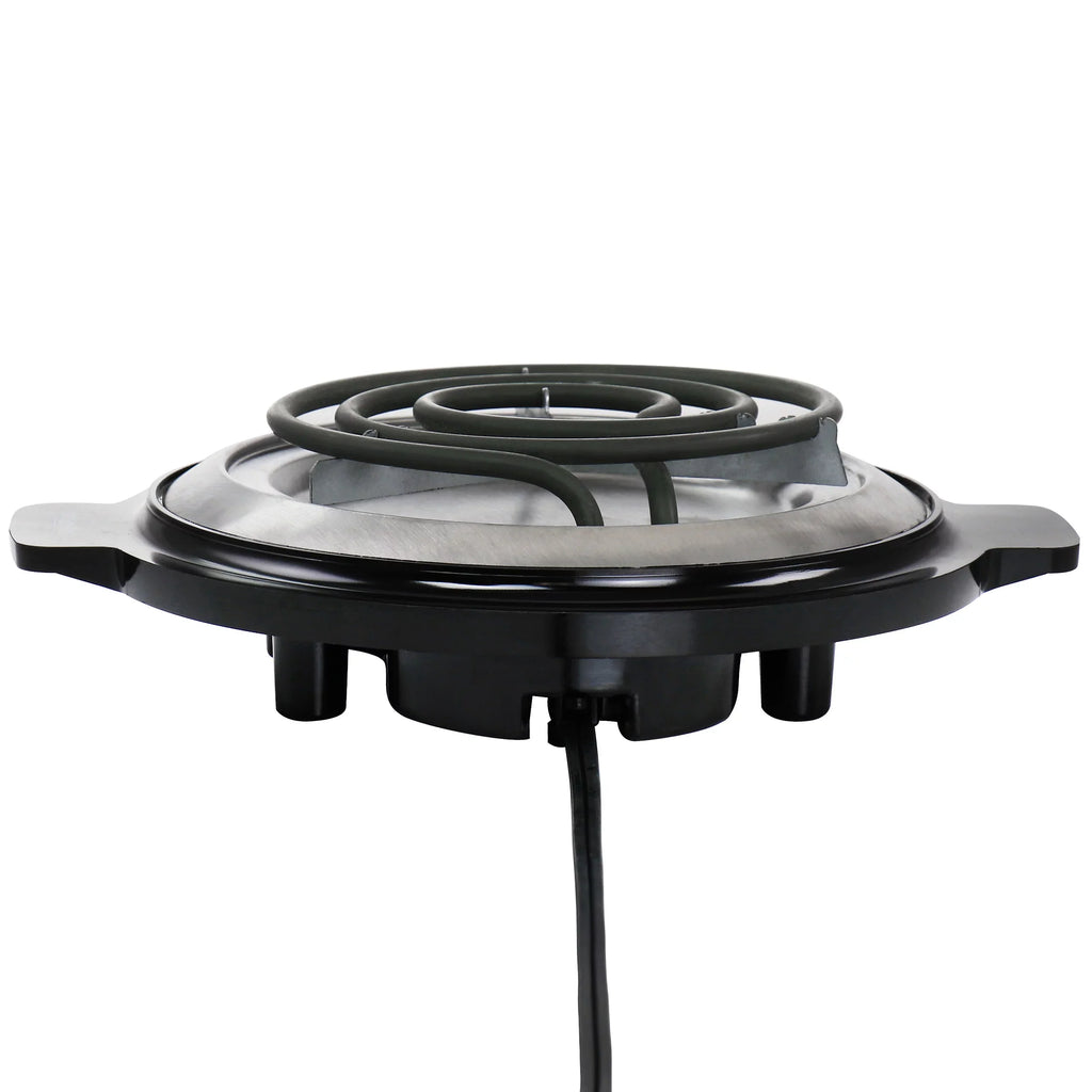 Electric Range in Black Single Chef Burner Better Buffet