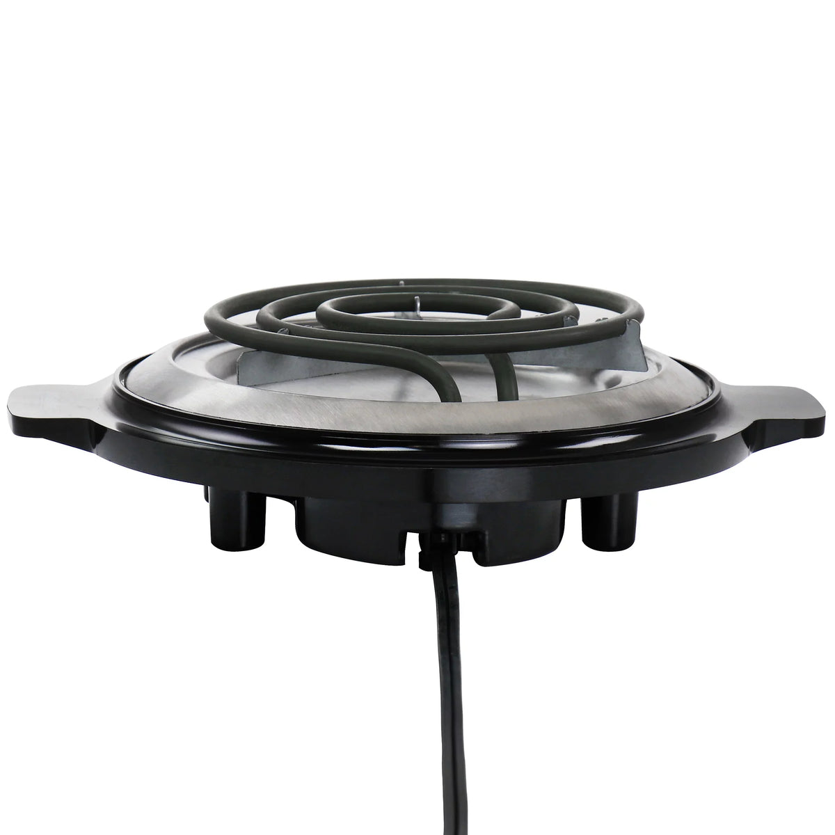 Electric Range in Black Single Chef Burner Better Buffet