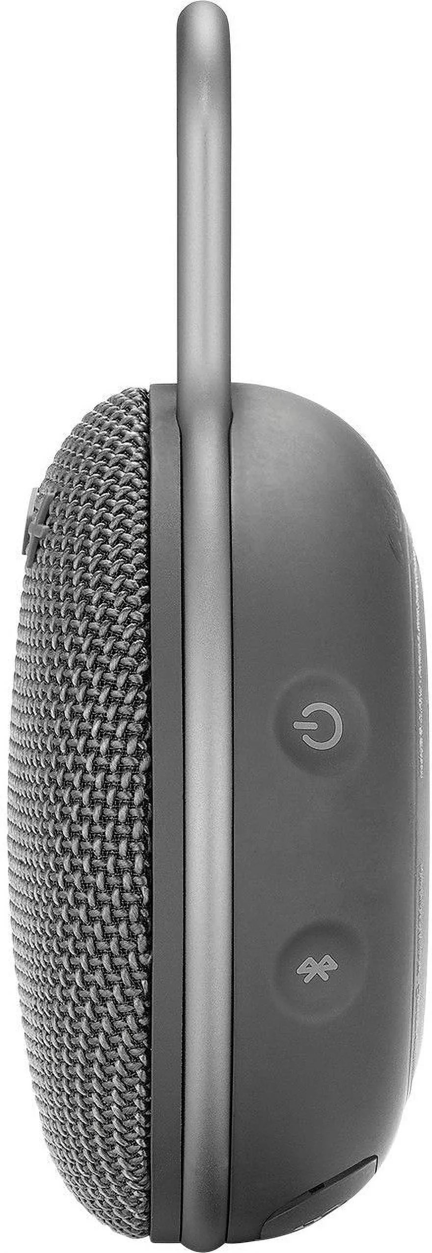 (Refurbished) Bluetooth Clip Wireless 3 Portable JBLCLIP3GRY Restored Speaker Gray New Like