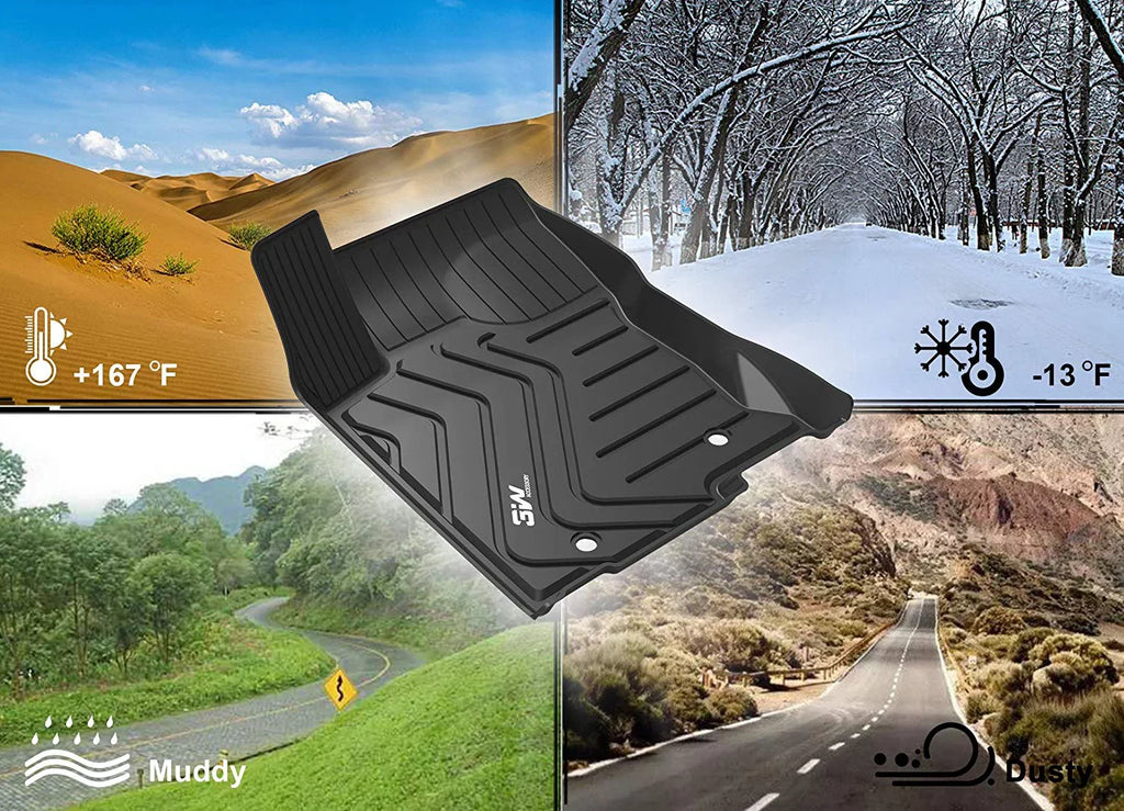 (2016-2020) with Mats Climatic All Liner Mats - Car Floor RX450h, Lexus for Heavy Duty Lexus Black for RX350 Floor Odorless Set 3W Custom Fit Carpet