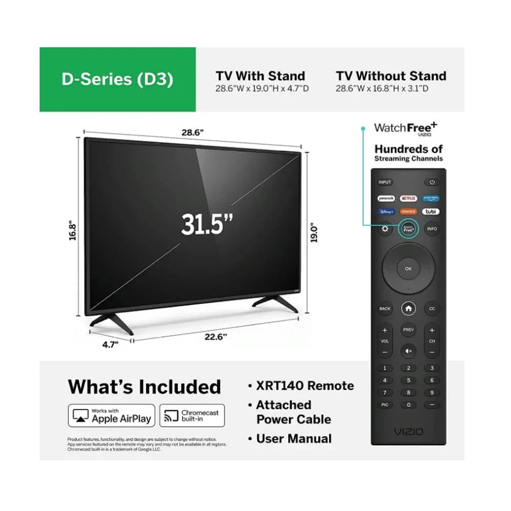1080p Smart Restored Full-Array Class - D-Series D32F-J04 (Refurbished) 32"