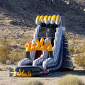 Birthday and Rental for Commercial Slide JumpOrange Outdoor Grade Party Moisture 19' Inflatable, (with Big Pool Splash with Adults Indoor, Kids Blower),