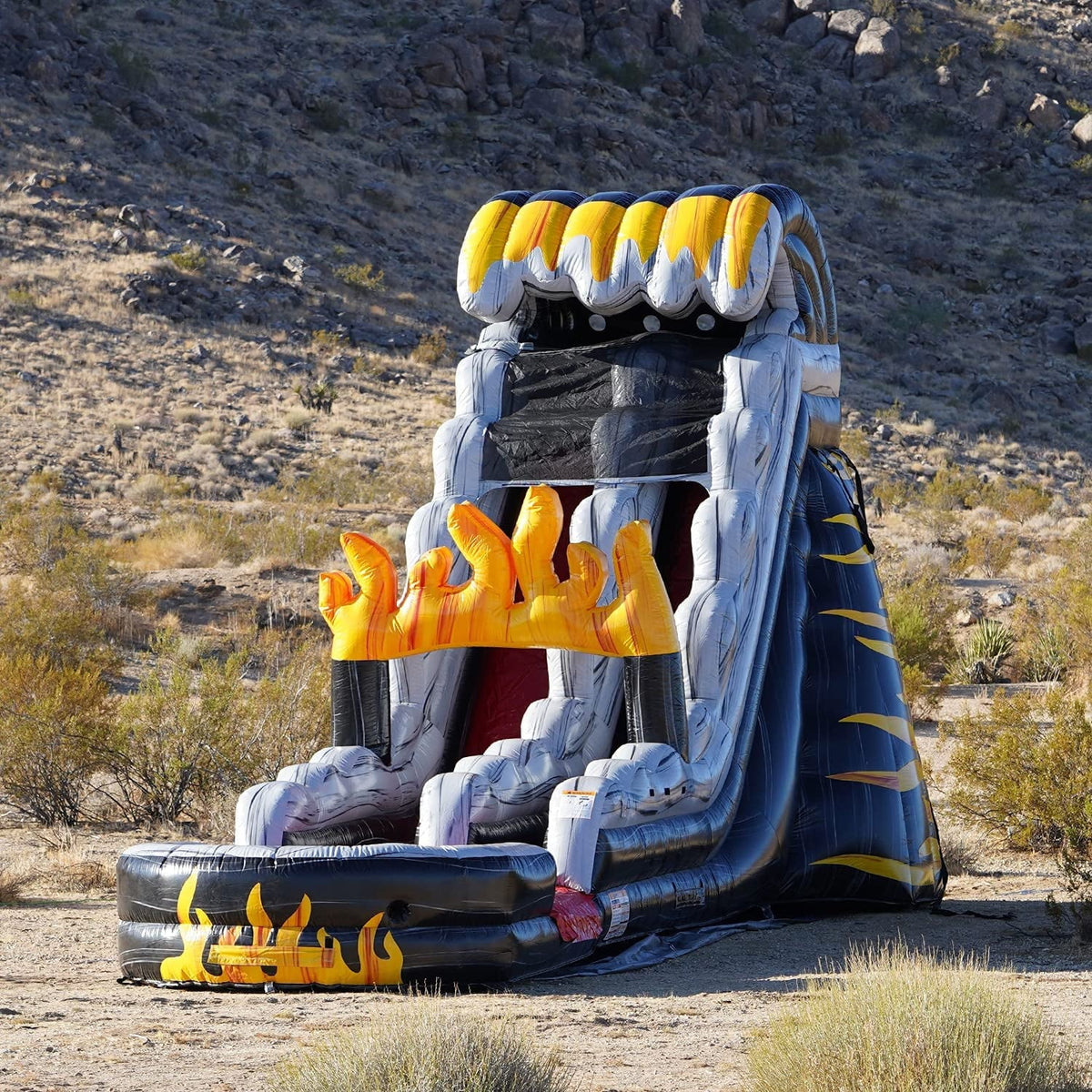 Birthday and Rental for Commercial Slide JumpOrange Outdoor Grade Party Moisture 19' Inflatable, (with Big Pool Splash with Adults Indoor, Kids Blower),
