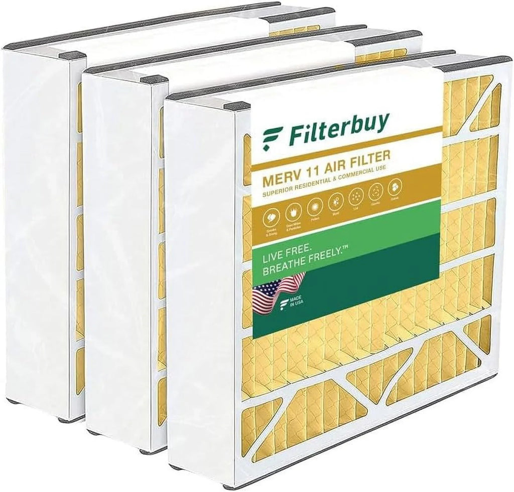 Trion Air 16x25x3 Filters Bear Pleated for 255649-101 Furnace 11 Filterbuy (3-Pack) Air