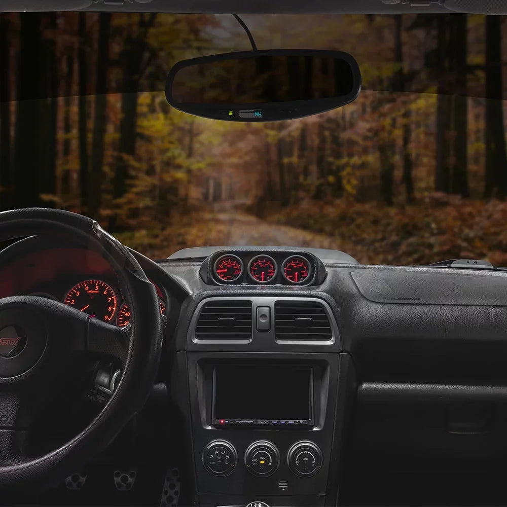 Gauge Set Subaru GlowShift Package Triple 2002-2007 Dashboard Replacement Gauge Clock Color 7 with Tinted GS1 Impreza