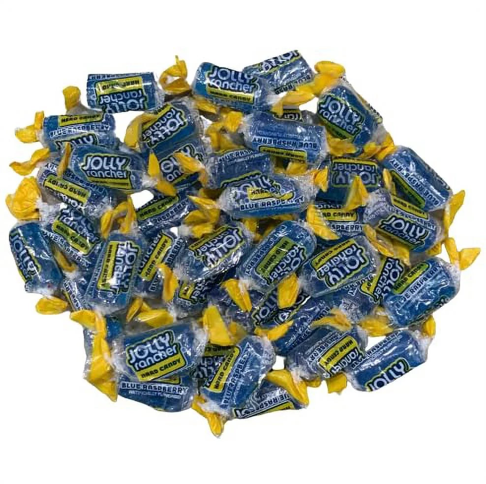 bag Bulk Individually Bag Hard Fruit Raspberry Candy Flavored Blue - pound - - Wrapped 3 Long-Lasting Candy Premium Delight CandyKrave - Flavor Resealable