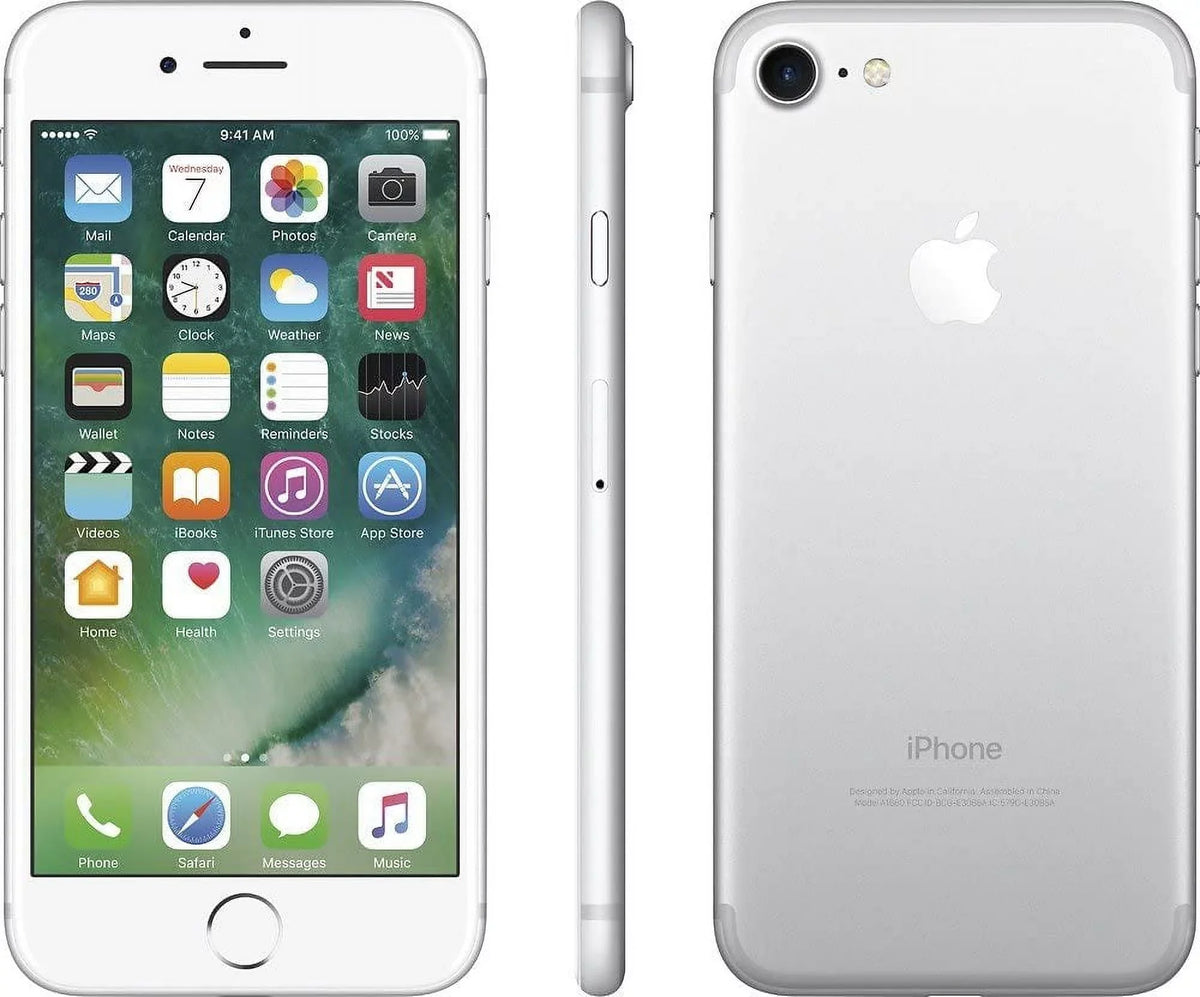 Silver Unlocked 32GB iPhone (Fair) - - Carrier Apple 7 Pre-Owned