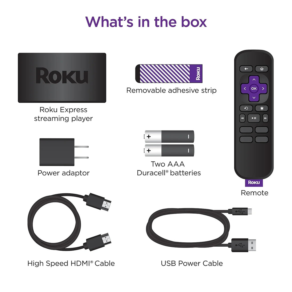 and Roku High Streaming Express Simple Speed Player Remote Cable Media with