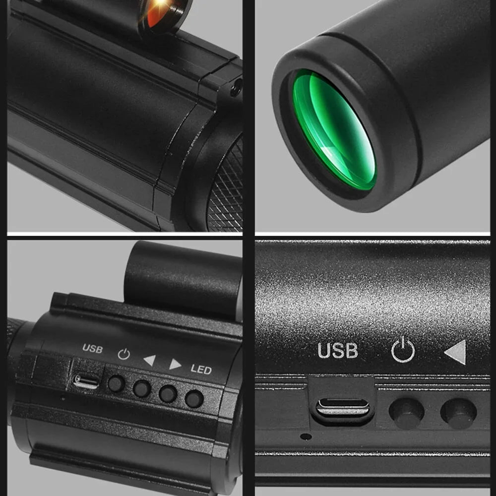 for Infrared Night-Visions Wildlife Telescopes Monocular Video 1.54inch Video Digital Photo Observation Camera Use Vesseling Fishing Recording Display Day Night Device Sight Portable Taking