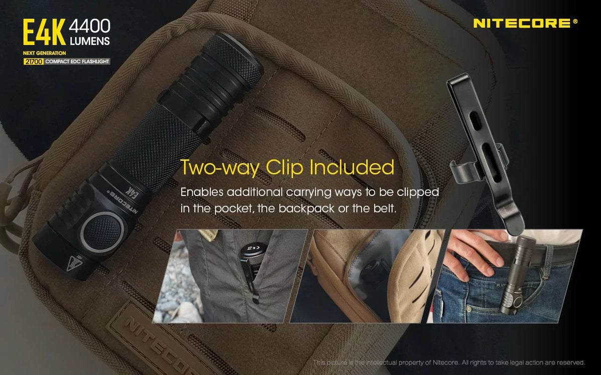 generation Flashlight Combo: Light w/Tini -380 Copper - Next E4K Lumens Keychain 4400 Lumens