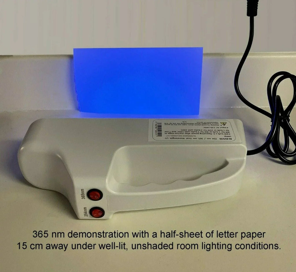 '+ 254nm -3UV20 Rocks Mineral 365nm 120-240V Powered and x2 w/ 6W Filter Lab Instruments for + Lamp AAdvance vis. Light
