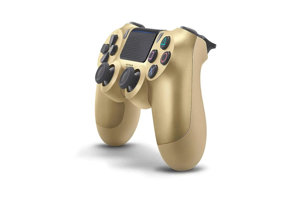 Pre-Owned (Refurbished: Earbuds Dual For Bundle Shock Gold + New) Wired Console Controller Like Gaming PS4 Sony