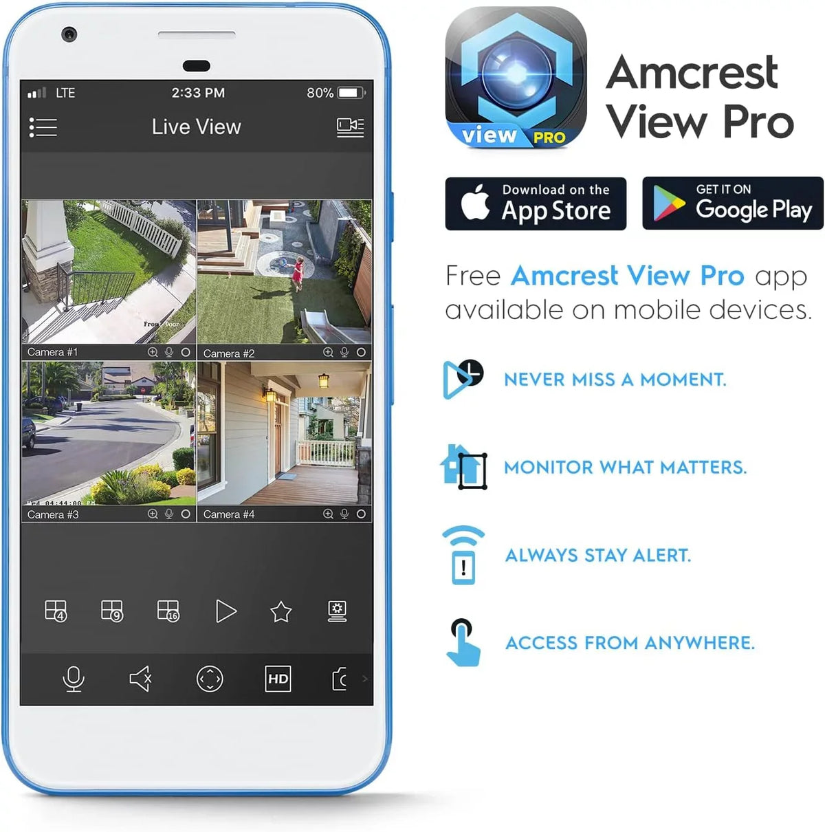 129° & Turret , Built-in Microphone, Human 164ft Nightvision, Security IP5M-T1277EW- 5MP@20fps Camera Amcrest w/ PoE Camera Detection, Vehicle Outdoor,