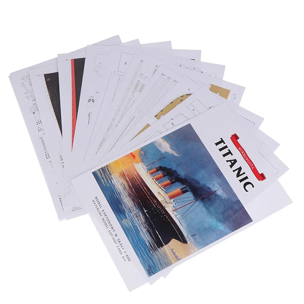 Ship Cruise Kit British 1:400 67*7CM Model Titanic Model Handmade ) (Unassembled Model Paper
