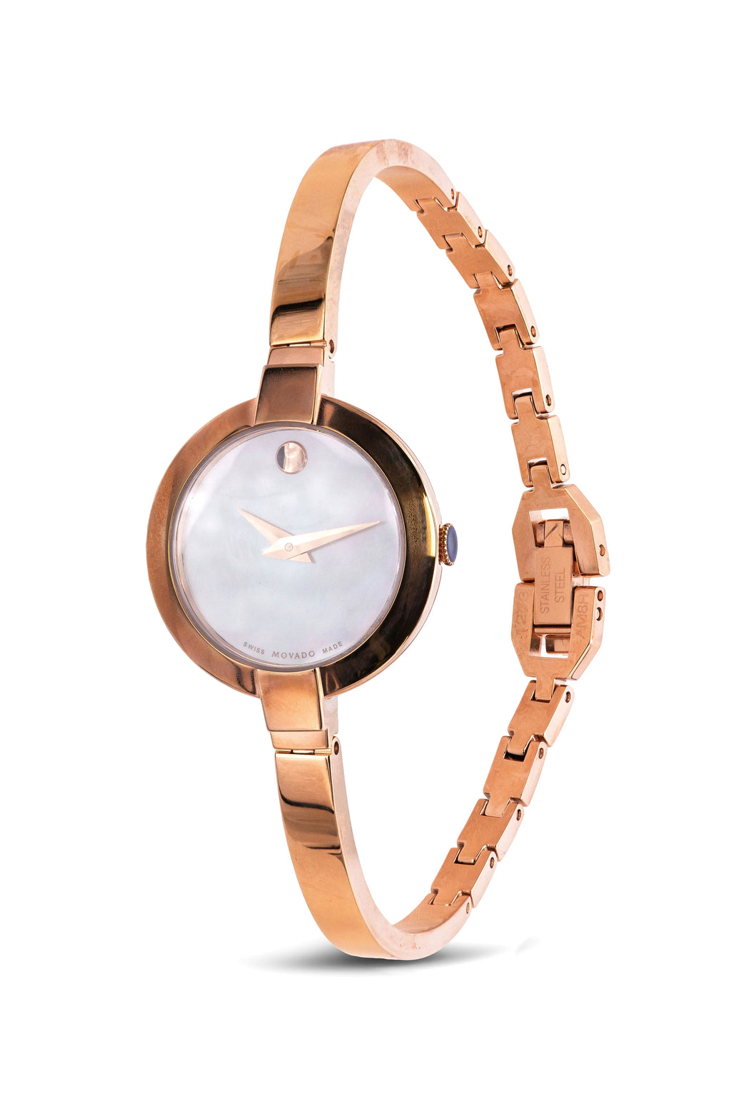 Watch Dial Mother Movado Pearl White 0607082 Bela of Ladies