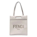 New Roma Fendi Calf Bag Ghiaia Leather Tote