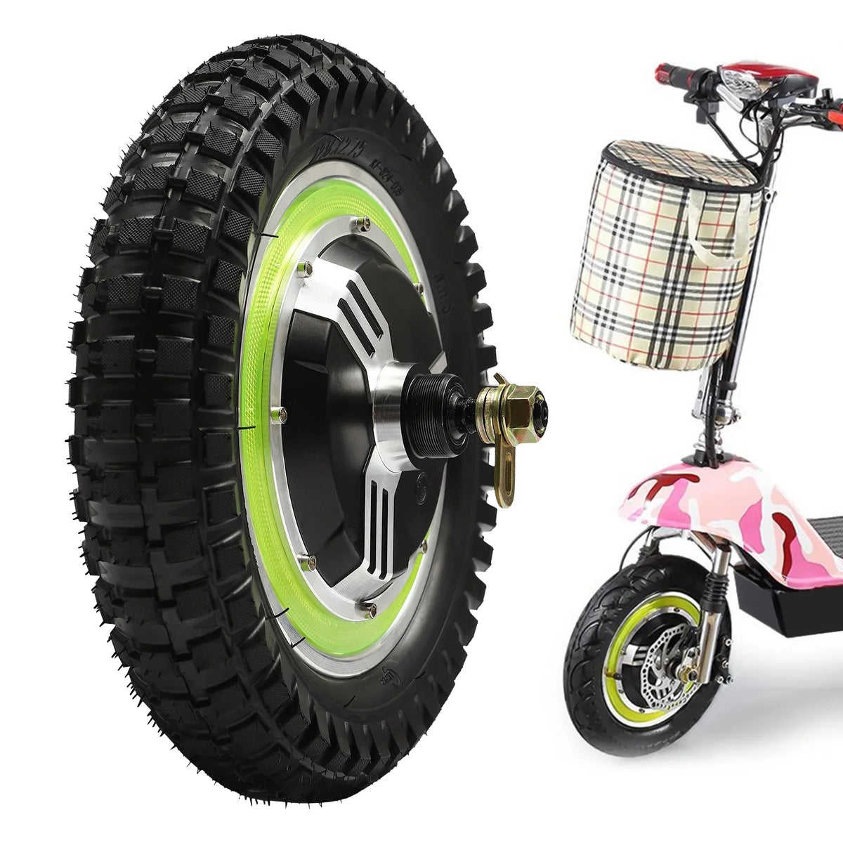 Motor E-Bike 12'' Conversion 350W Brushless Rear 250-1000 Front Hub Bicycle Electric Wheel 48V Wuzstar Kit