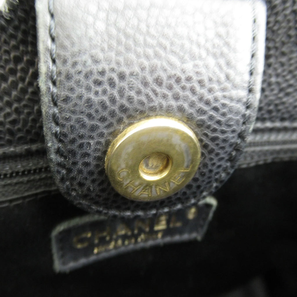 Pre-Owned ChainShoulder Caviar Bag Matelasse (Grained Calf) Black (Fair) Skin