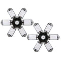 Folding Base with Deformable Adjustable 160W A Workshop 152LEDs 6 Light Basement Garage Gym Kit Ceiling Garage C85-265V Holder Lamp Panels Warehouse 2PCS Neoglint for Foldable Socket E26/E27
