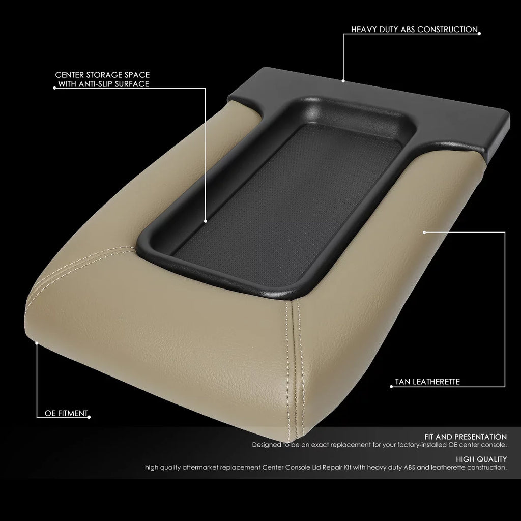 2001 06 Truck For Console 2007 Sierra 03 Beige Escalade 02 Armrest Center 05 Assembly Silverado Lid Pickup to 04 Repair Kit