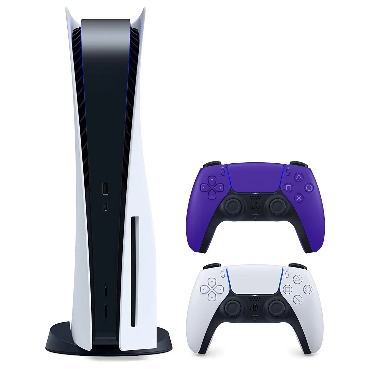 Controller - Bundle 5 Playstation (Sony Purple Version with Disc Galactic Sony PS5 DualSense Disc) Extra