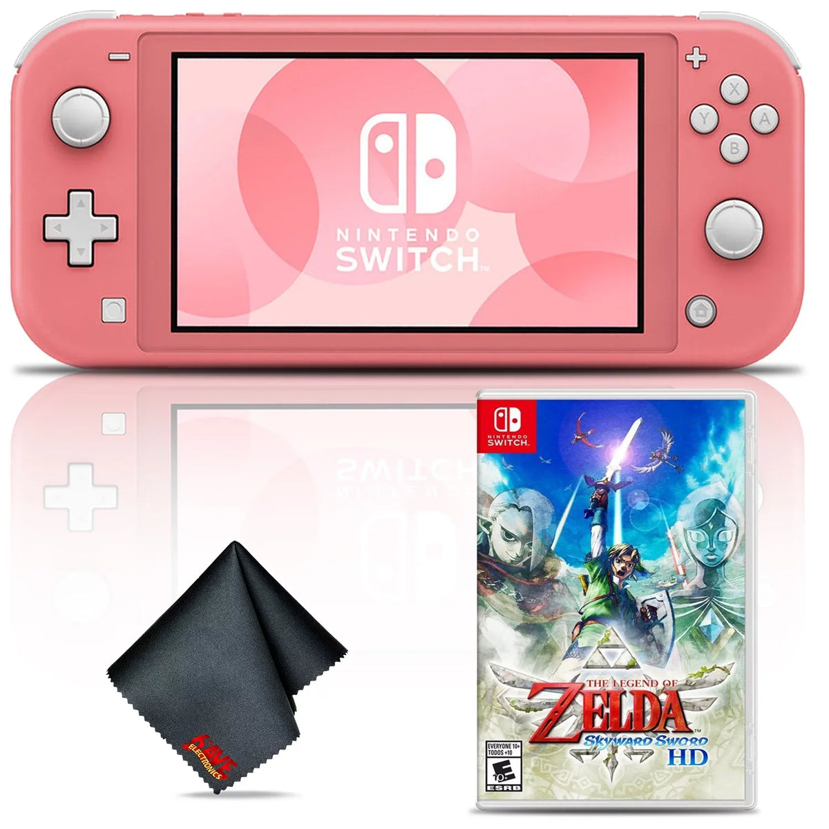 Lite Bundle Console Sword Nintendo Skyward of Legend with Coral Switch Zelda