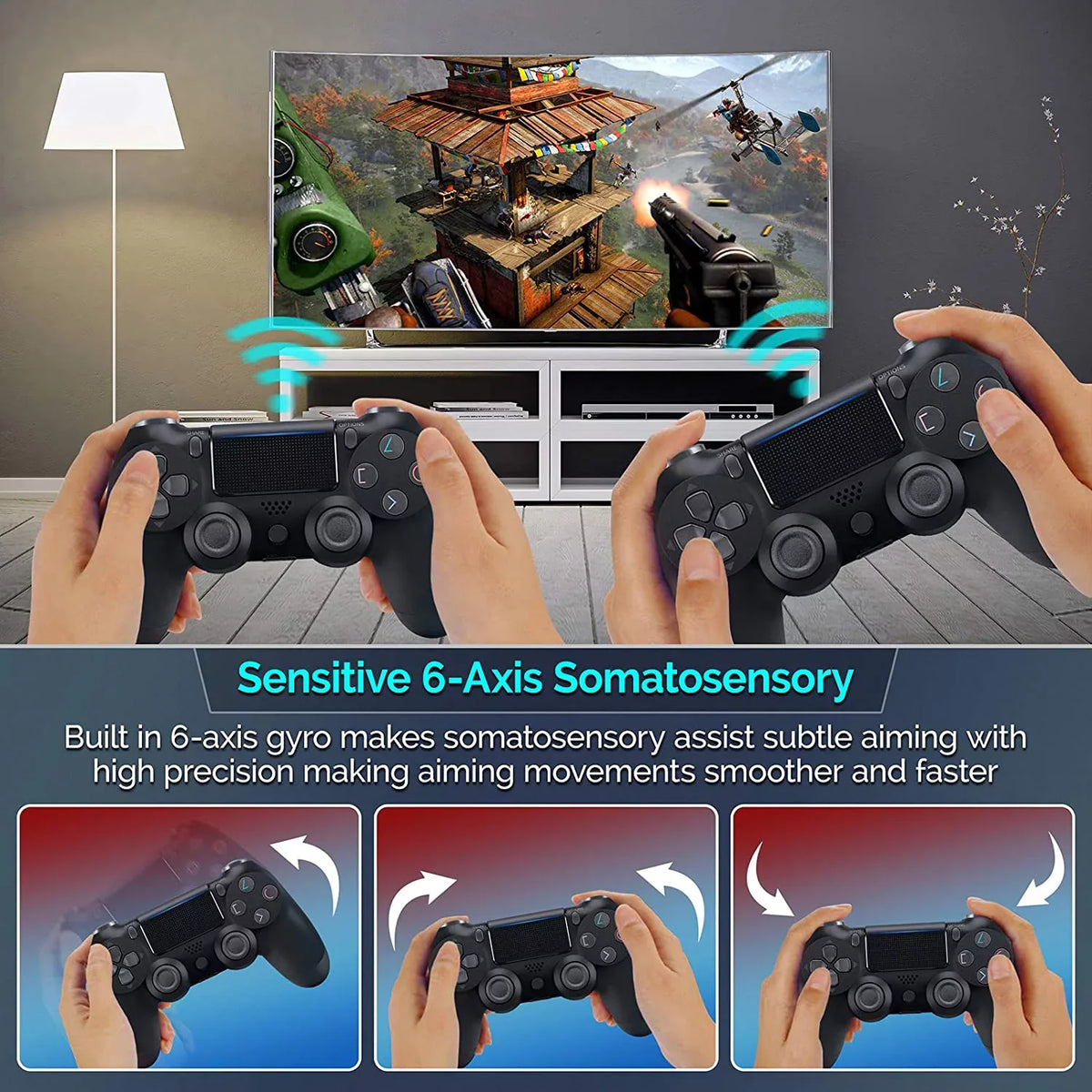 1,000 Controller Galaxy Slim BlueTooth Fits (Black) with S21 GamePad Samsung Plus Speaker/Gyro/Remote Battery/Built-In 5G Wireless
