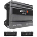 2 Audio Quart Bundle Car FA1-200.2 Amplifier Amplifier 200 Channel Watt