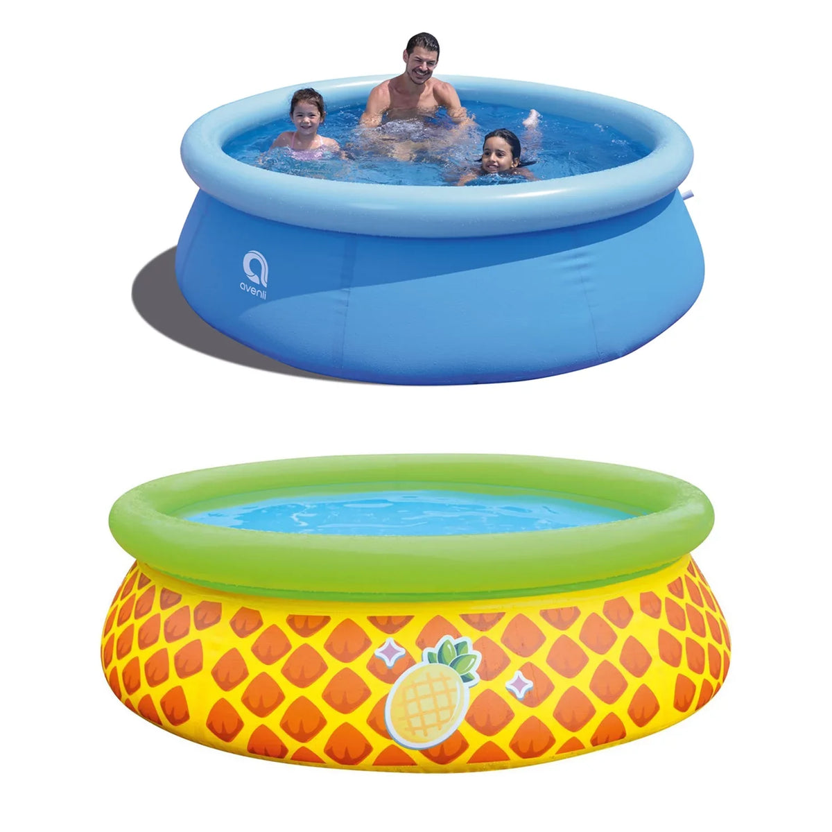 Set Pineapple JLeisure Pool Prompt (2) Inflatable Outdoor Swimming &