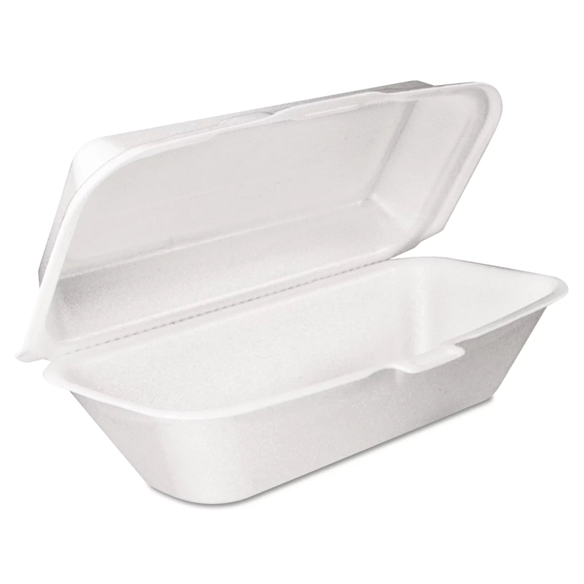 4 Lid with White, Container Hoagie 3.3, Foam -DCC99HT1R Lid, Container, 125/Bag, x Hinged x Bags/Carton Dart Removable 5.3 9.8