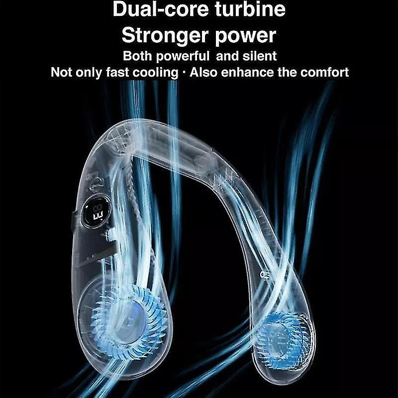 Neckband Cooler Bladeless Cooling Rechargeable Fan Neck Usb