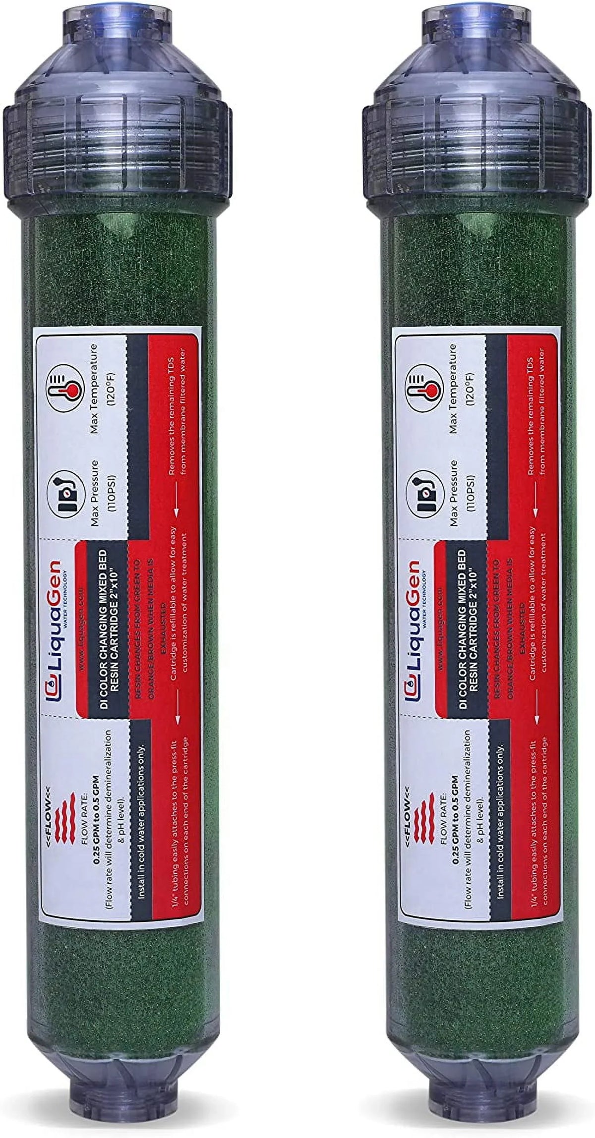 Ultrapure for Universal 2 Inlets for Easy Zero Pack 1/4" - Replacement Deionization | Canisters | () / Filter Change Moisture Systems Engineered Inline