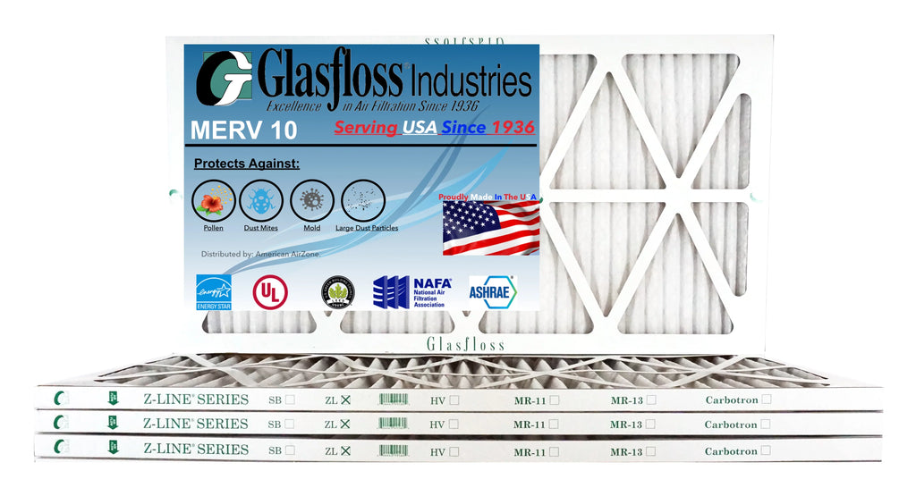 in Size: 14.5 Made Air 10 - 29.5x7/8 - Glasfloss inch) x - Filter 15x30x1 (Actual -Qty:4 Furnace