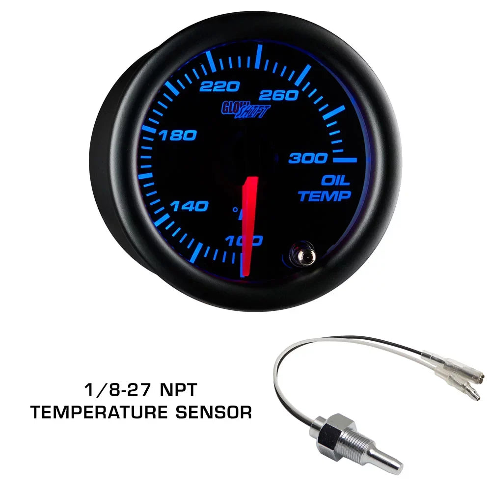 Gauge Set Subaru GlowShift Package Triple 2002-2007 Dashboard Replacement Gauge Clock Color 7 with Tinted GS1 Impreza