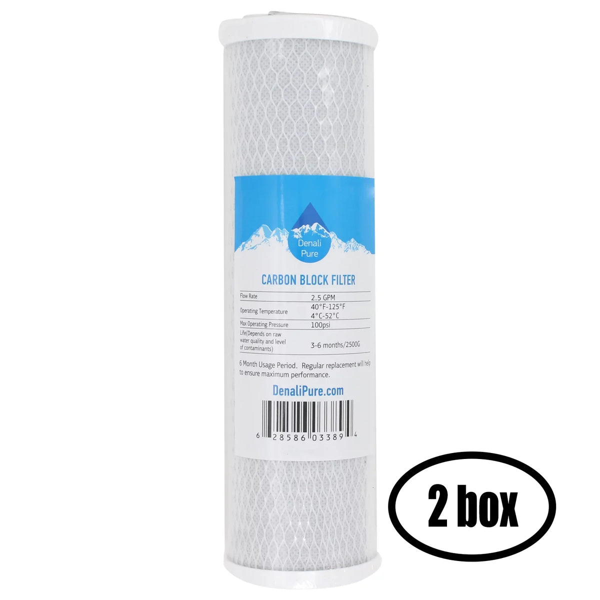 10 -03-14- Stage Sink - Brand Filter inch Filter Activated H2O Carbon Distributors Boxes Block for Denali Distributors - H2O for 2 System Pure Replacement of Universal Under Triple