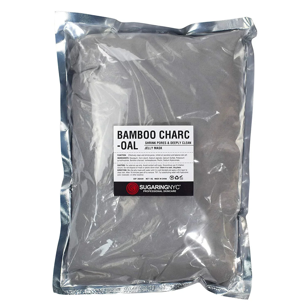 Bamboo) Jelly pieces Mask (with Wholesale 1 1kg 2.2 Refill and lb. Charcoal Bamboo kilo of Charcoal Refill Vajacial