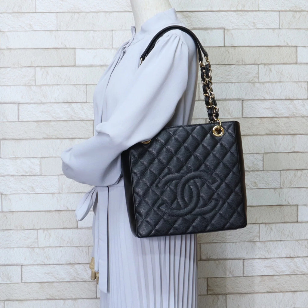 shoulder black bag chain ladies (Good) leather Chanel Pre-Owned