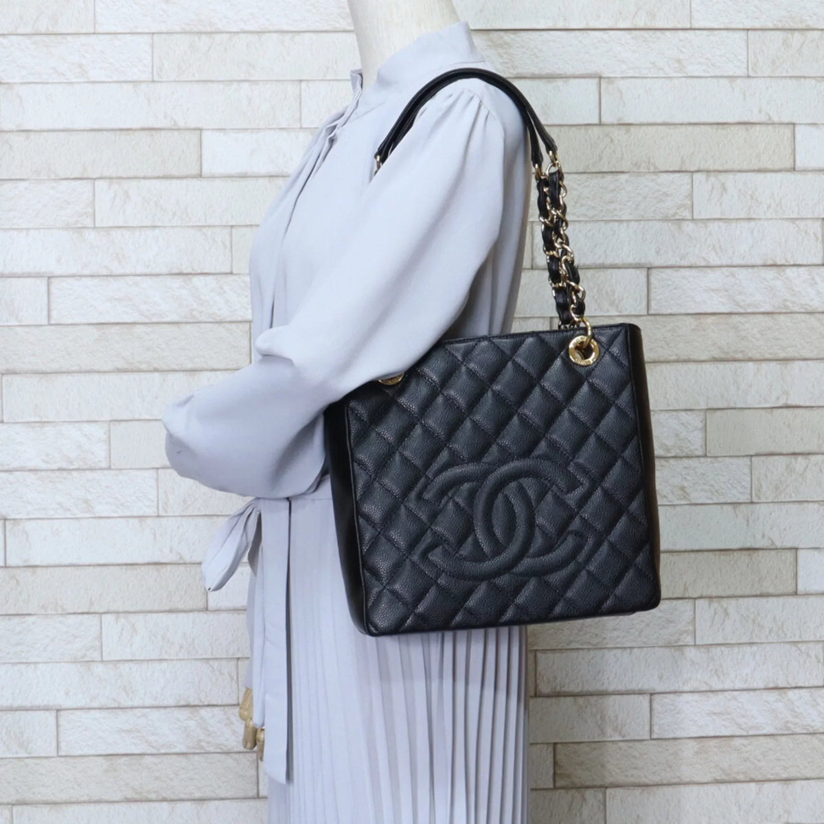 shoulder black bag chain ladies (Good) leather Chanel Pre-Owned