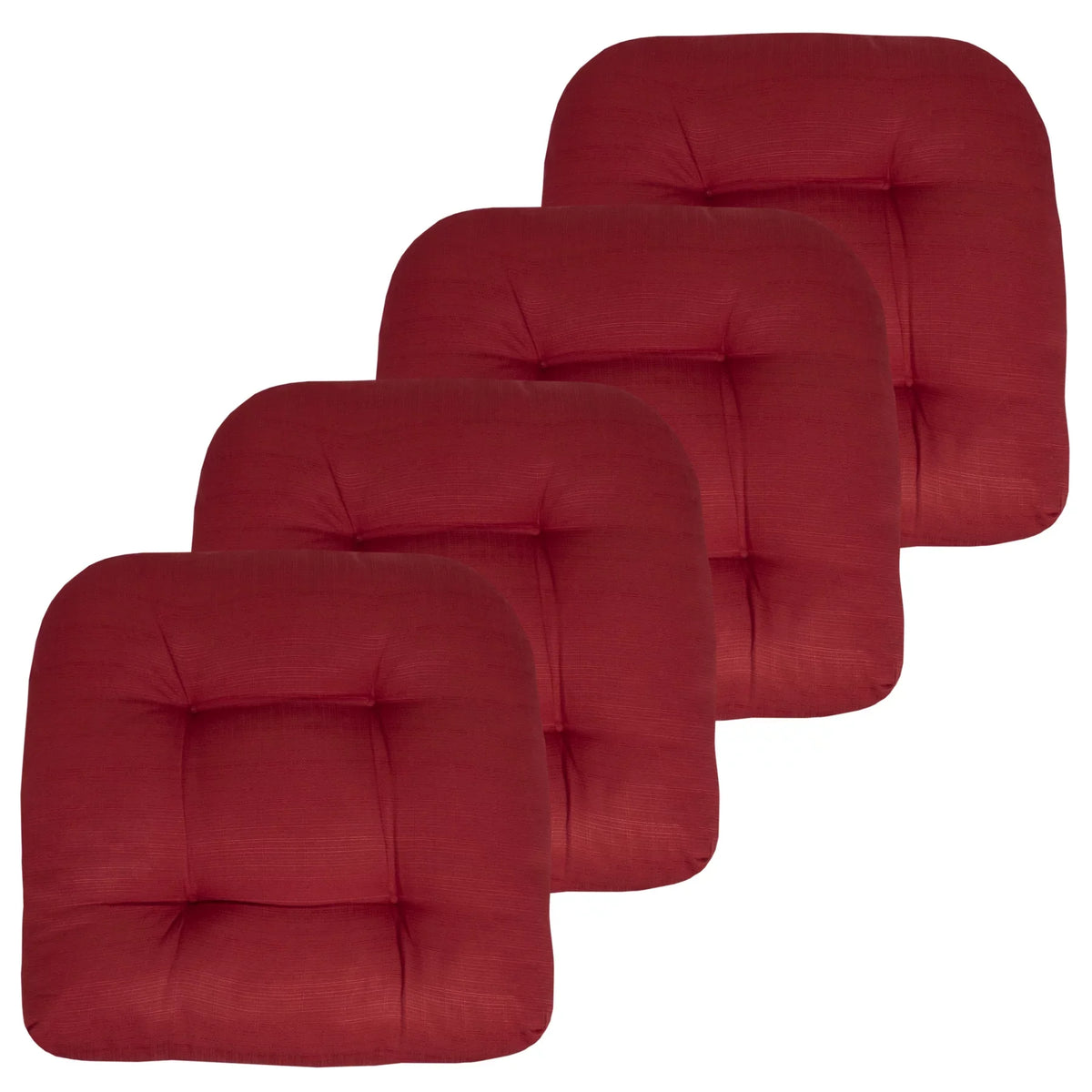 Outdoor 19" Sweet Pack) Home Collection Seat x Cushions (4 Pad Red U-Shape 19" Seating