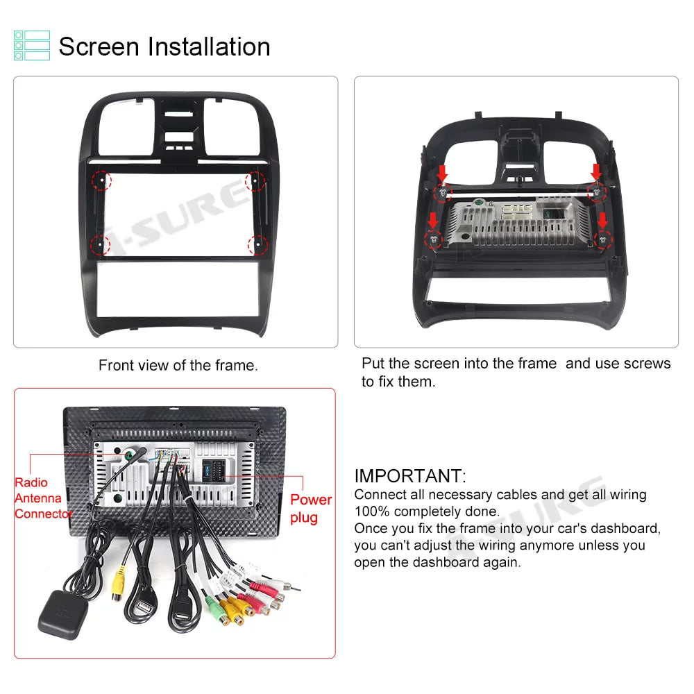 Sonata for CarPlay Car 11 Android Player Wireless 2+32G Srereo Hyundai 2001-2005