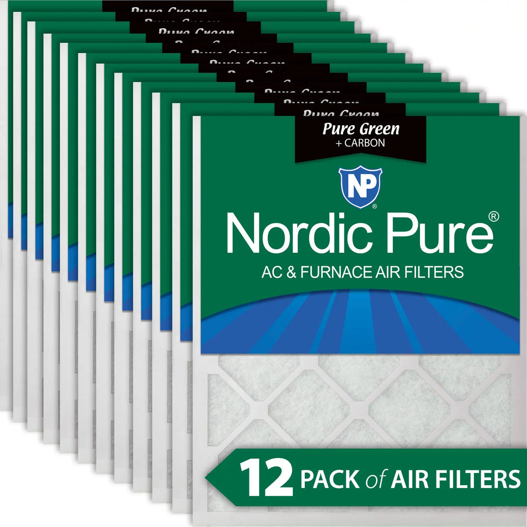Carbon Air (11_1/2x23_1/2) 12x24x1 Pack Pure Green 12 Eco-Friendly Filters Plus
