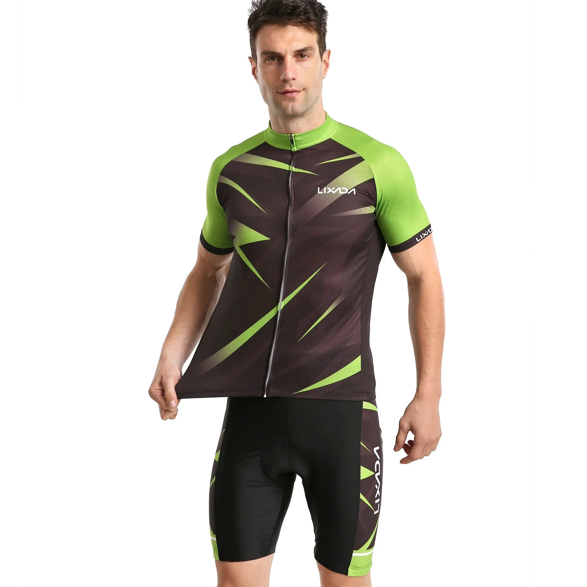 Eryue Bike Sleeve Mewmewcat Mtb Men Lixada Set Jersey,Breathable And Shirt Mtb Men Shirt And Padded Cycling Sleeve Padded Padded Breathable Bike And Suit