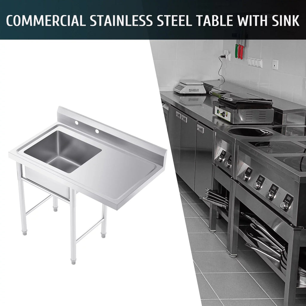 Commercial Strainer Wilprep for Steel Stainless Bar Kitchen Backsplash Utility Drainboard Sink w